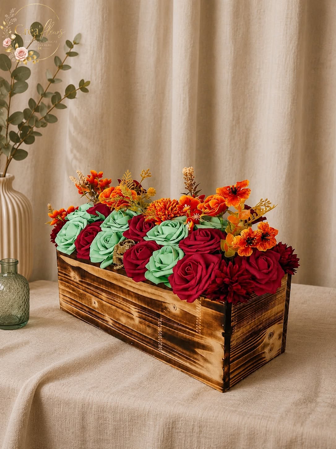 Jardinière rustique Fleuri