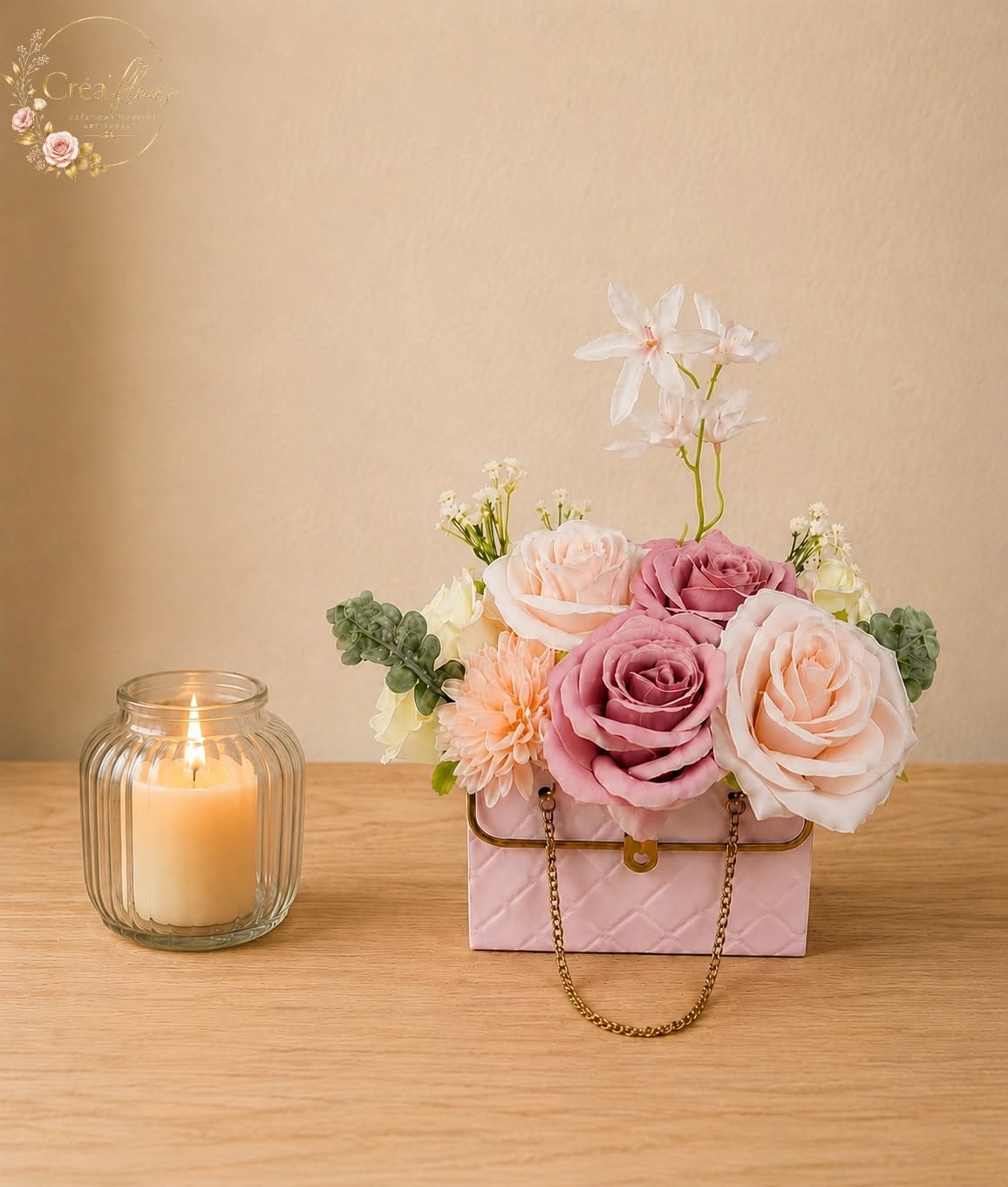 Sac a main fleuri