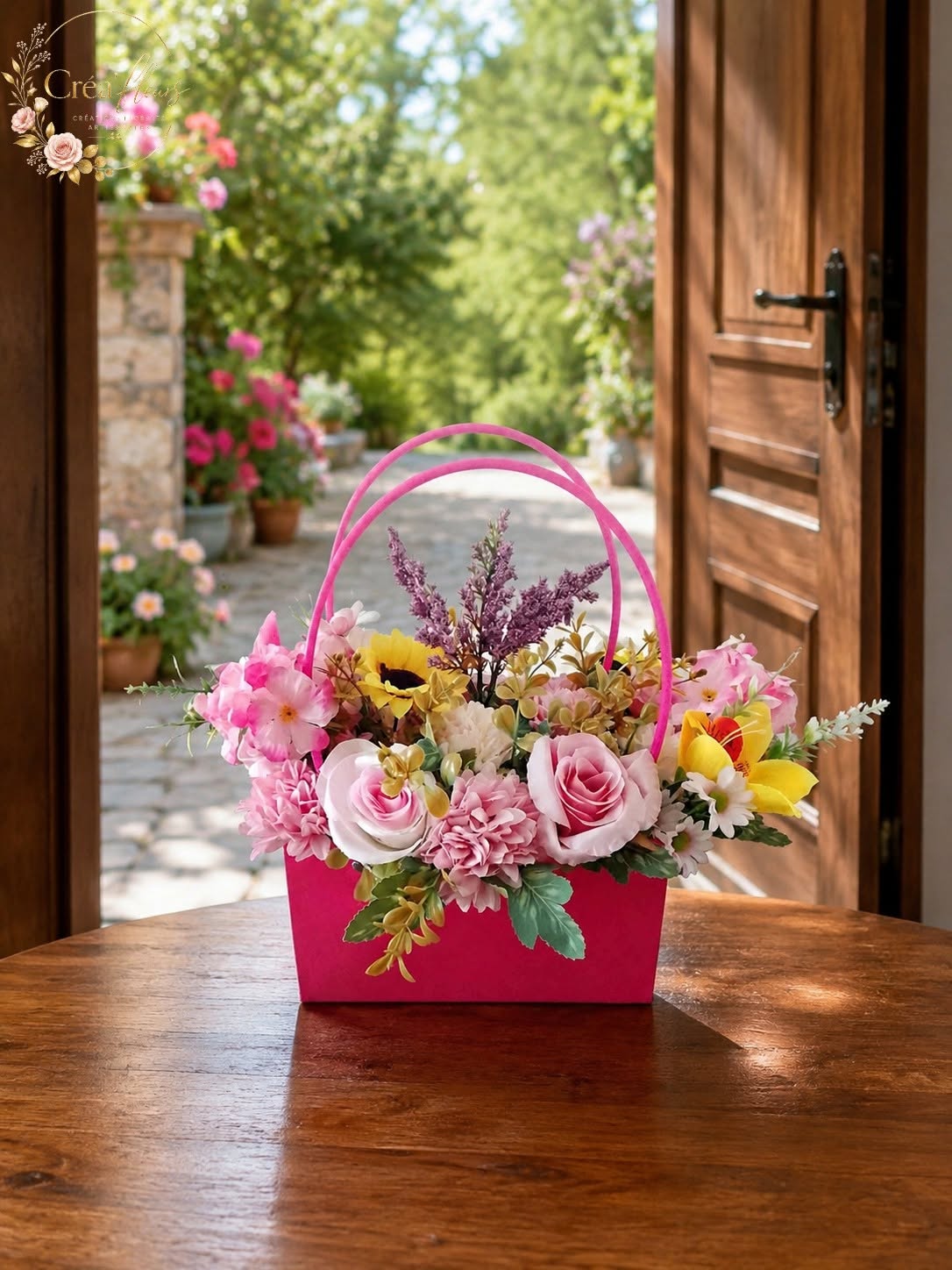 Sac avec combinaison floral Le Sourire des Fleurs